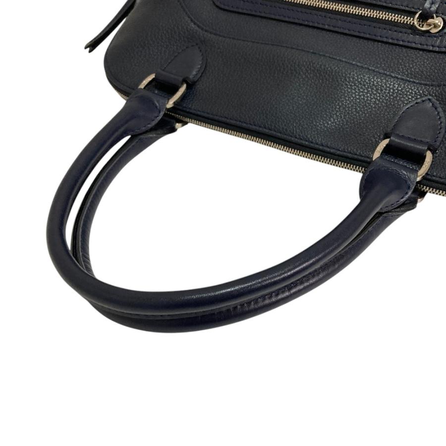 LONGCHAMP（ロンシャン） 美品 オールレザー 2wayバッグ ネイビー
