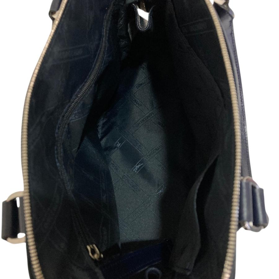 LONGCHAMP（ロンシャン） 美品 オールレザー 2wayバッグ ネイビー