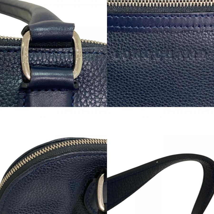 LONGCHAMP（ロンシャン） 美品 オールレザー 2wayバッグ ネイビー 