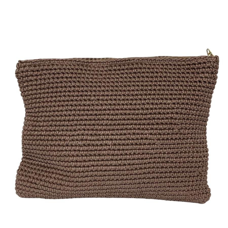 LUDLOW（ラドロー） 美品 SOUTH STREET ニットクラッチバッグ ピンク