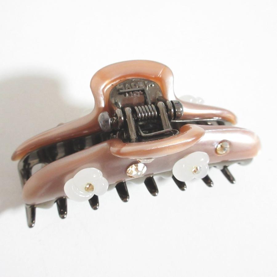 acca（アッカ） 美品 フラワーモチーフ スワロフスキー ヘアクリップ