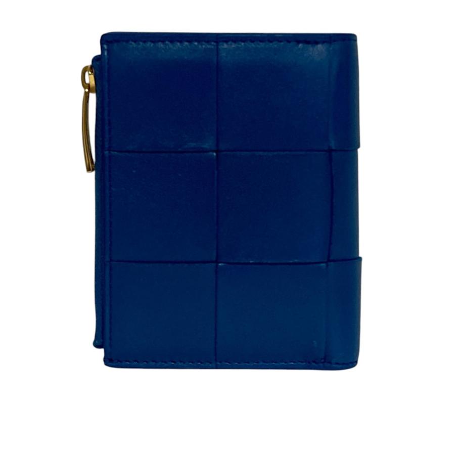 【美品✨】RFID搭載 BOTTEGA VENETA イントレチャート ブルー 美品 BOTTEGA VENETA ボッテガヴェネタ カセット イントレチャート