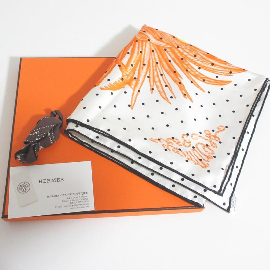 HERMES（エルメス） 新品同様 カレ90 Plumets et Panaches 羽根と羽