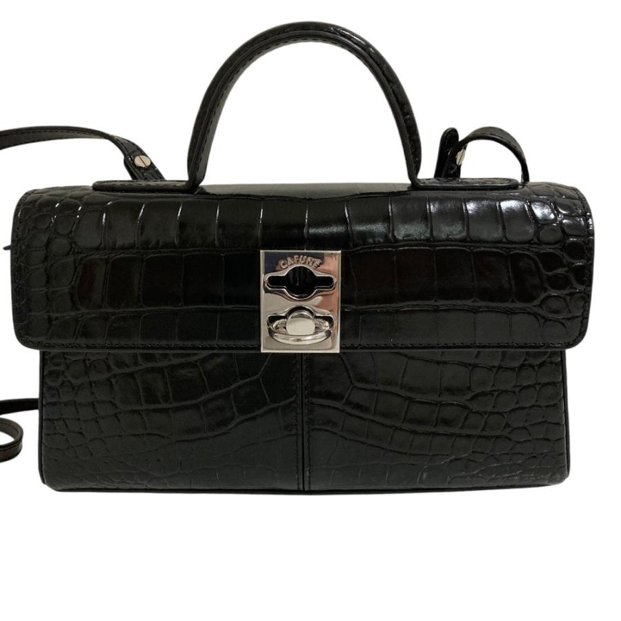 Cafune（カフネ） 新品同様 stance Wallet クロコ型押し ショルダー