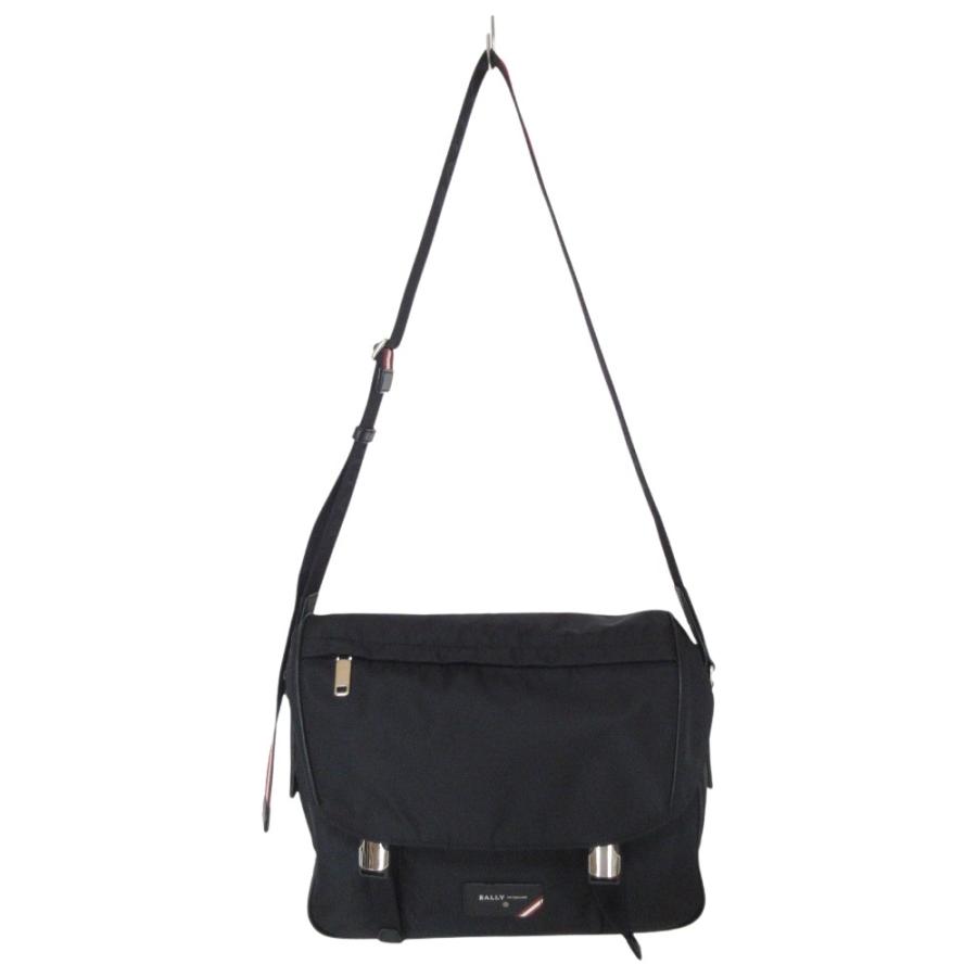 Bally（バリー） 美品 ファブロ ナイロン フラップ ショルダーバッグ