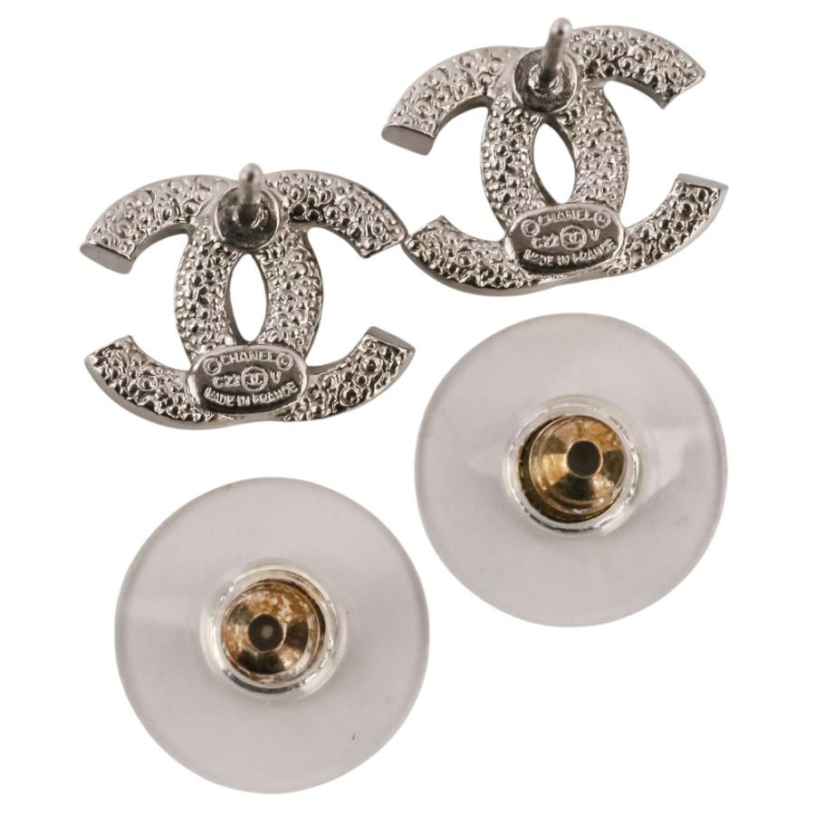 CHANEL（シャネル） 美品 C22 ラインストーン ココマーク ピアス