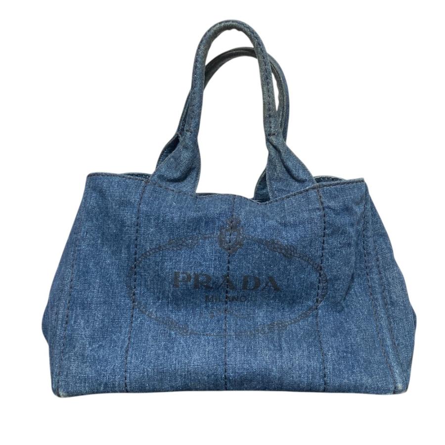 PRADA（プラダ） 良品 デニム カナパ トートバッグ インディゴ 