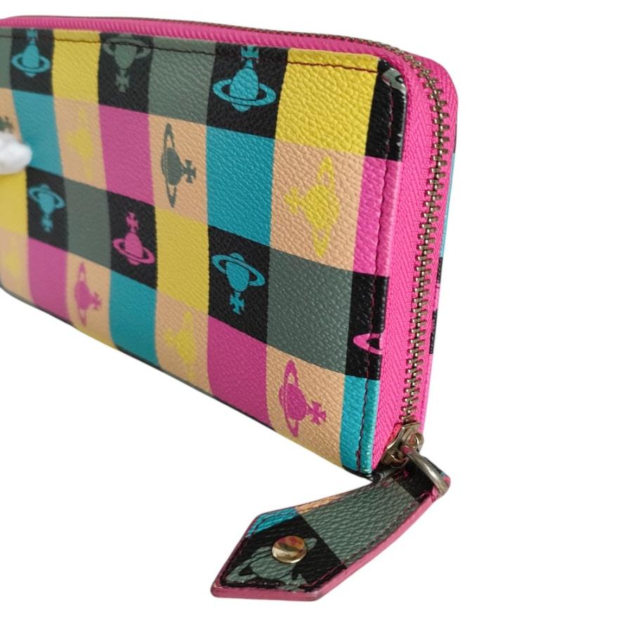 大容量/美品/ VivienneWestwood オーブ/ジップ式長財布 Vivienne Westwood（ヴィヴィアンウエストウッド） 美品 オーブ ロゴ