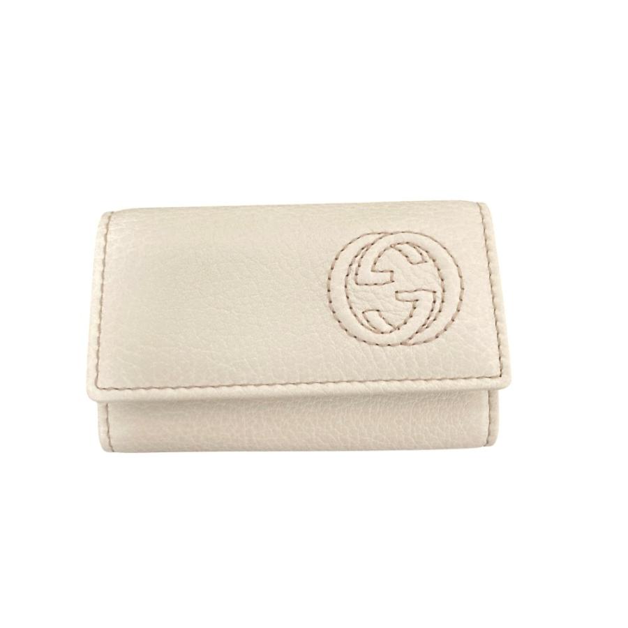グッチ ソーホー レザー キーケース GUCCI（グッチ） 新品同様 ソーホー インターロッキングG レザー 6連