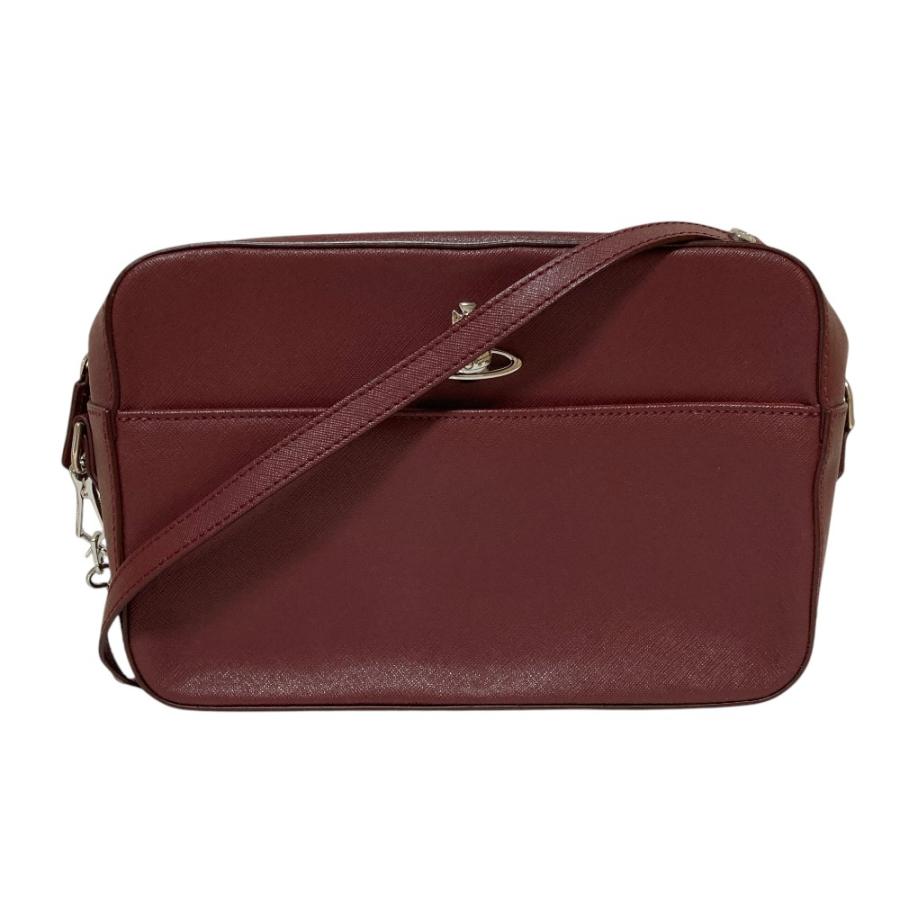 ヴィヴィアンウエストウッド ショルダーバッグ オーブロゴ レザー PVC 大容量 Vivienne Westwood（ヴィヴィアンウエストウッド） 美品 オーブロゴ
