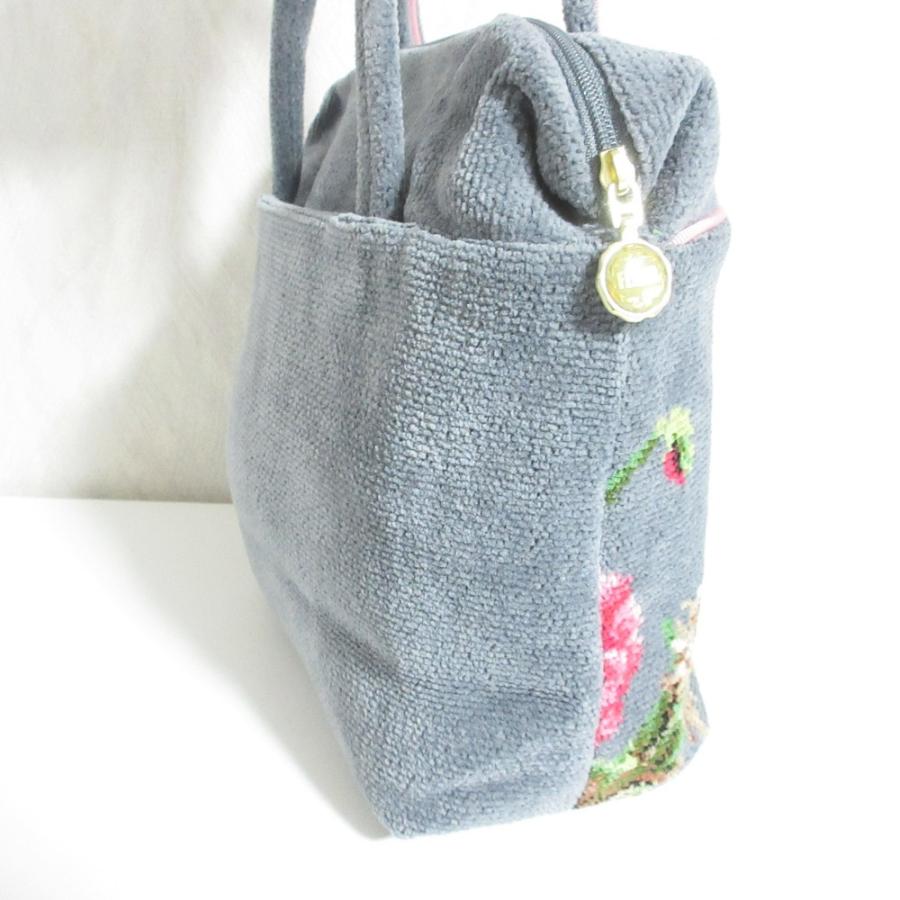 feiler（フェイラー） 美品 シュニール フラワー トートバッグ