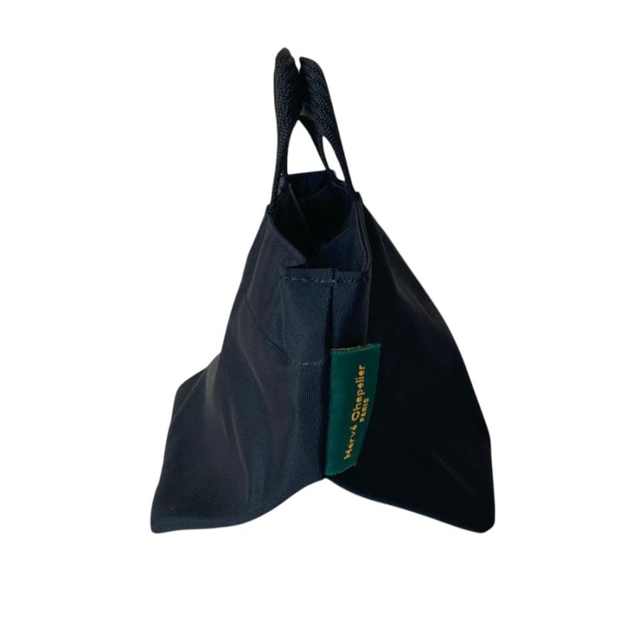 Herve Chapelier 901N ナイロン舟型ト－トＳ ブラック Herve Chapelier（エルベシャプリエ） 美品 901N ナイロン舟型トートS