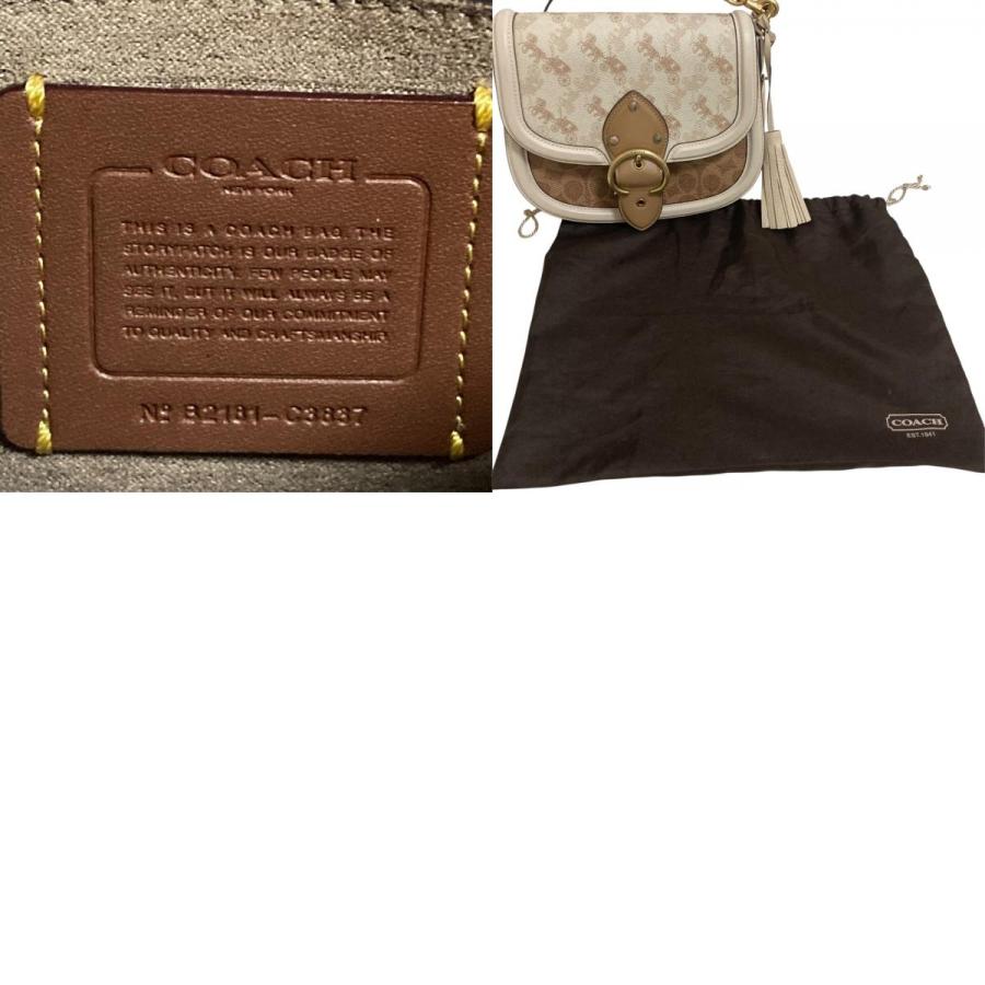 COACH（コーチ） 美品 ビート サドル バッグ ホース アンド キャリッジ