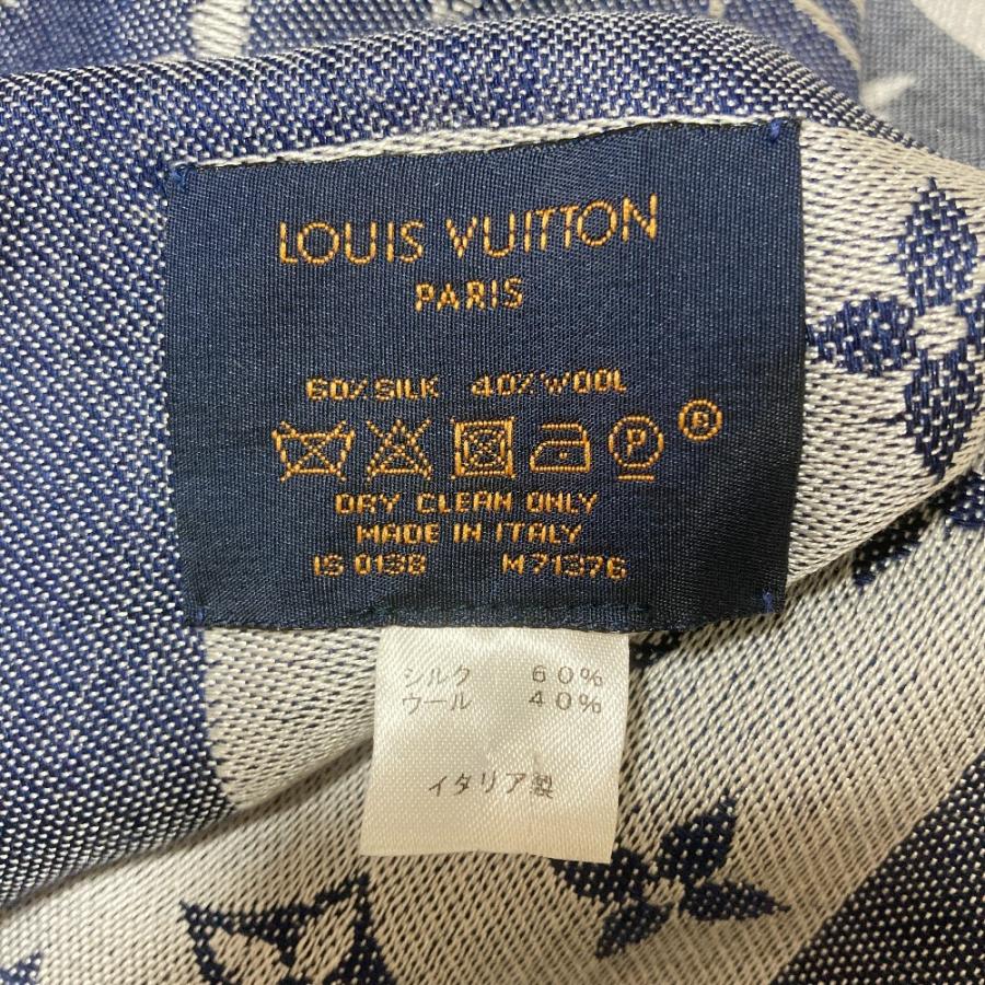 LOUIS VUITTON（ルイ・ヴィトン） 美品 ショール・モノグラム デニム