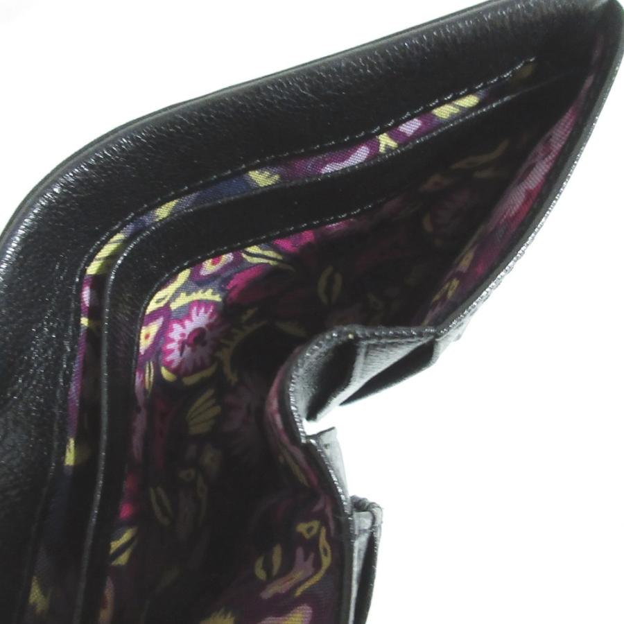 ANNA SUI（アナスイ） 美品 マチルダ がま口 二つ折り財布 レザー