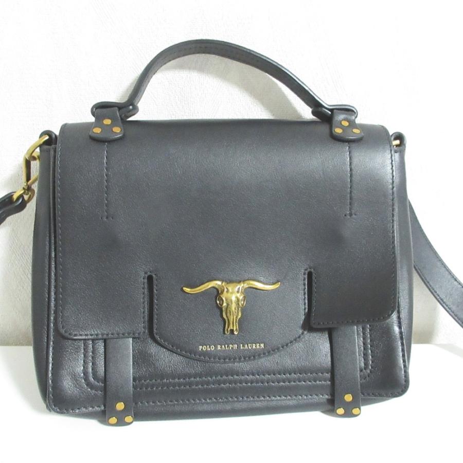 POLO RALPH LAUREN（ポロ・ラルフローレン） 美品 ロングホーン レザー 