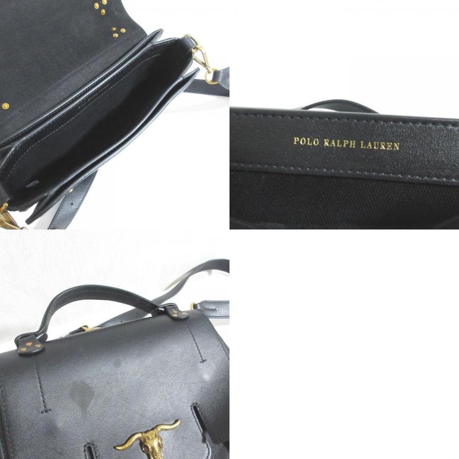 POLO RALPH LAUREN（ポロ・ラルフローレン） 美品 ロングホーン レザー 