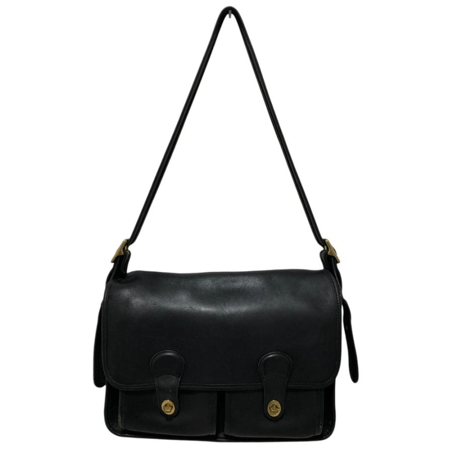 COACH（コーチ） 美品 フルグレインレザー ビジネス クロスボディ 