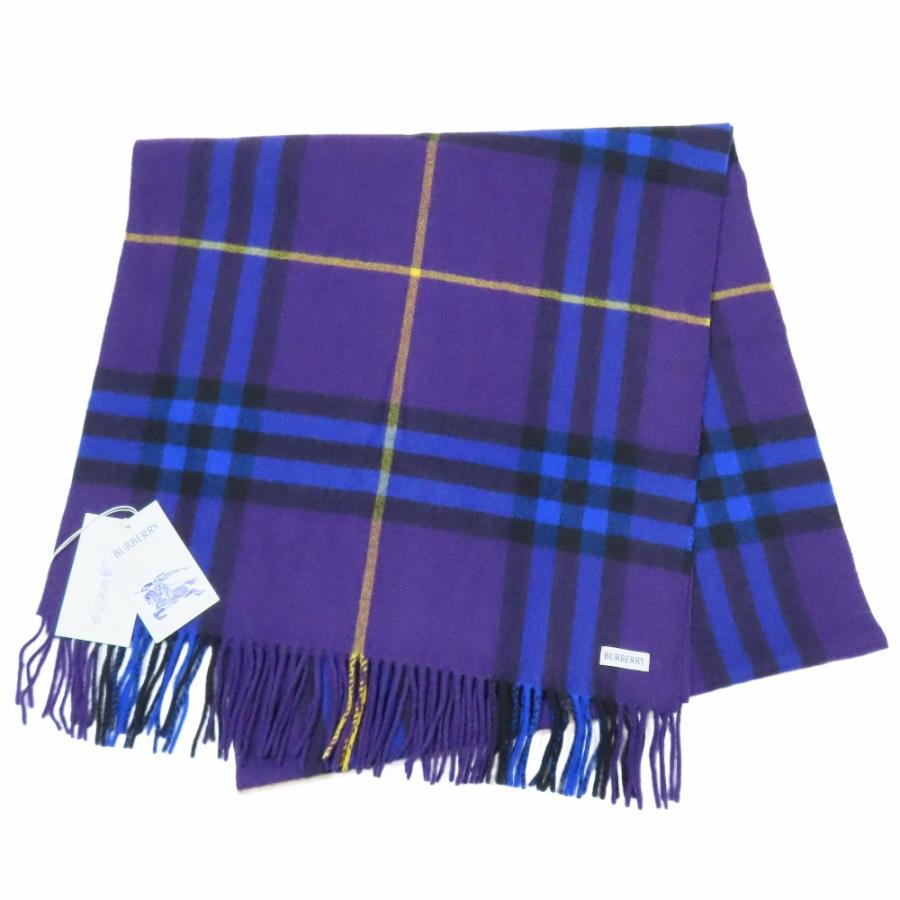 バーバリー　カシミア　マフラー　未使用　イギリス BURBERRY（バーバリー） 未使用 カシミヤ100％ チェック柄 マフラー