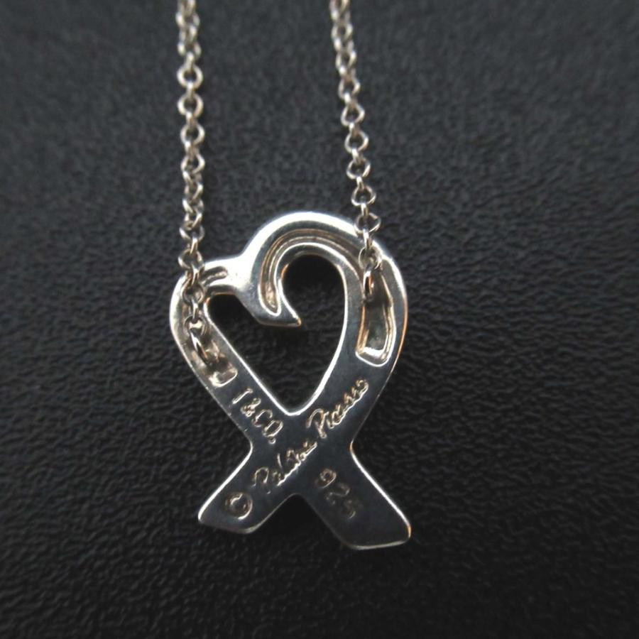 美品 Tiffany&Co ティファニー パロマピカソ ラビングハート ネックレス ペンダント 925SV シルバー レディース 古着 中古_1
