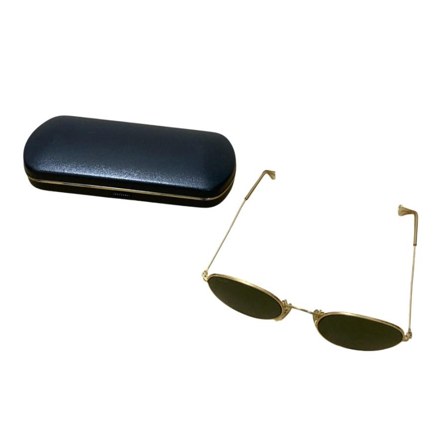 Ray-Ban ボシュロム サングラス ブラックフレーム ゴールド ヴィンテージ Ray-Ban（レイバン） ヴィンテージ パイロット ブラック ゴールド