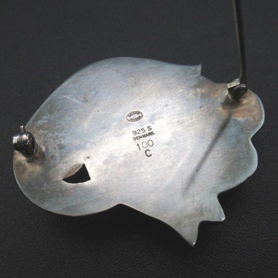 Georg Jensen（ジョージ ジェンセン） 美品 ムーンストーン ブローチ