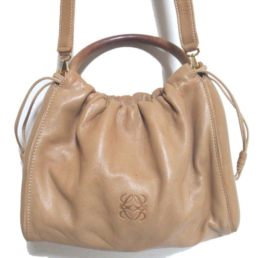 LOEWE（ロエベ） 良品 フラメンコ アナグラム ナッパレザー 2WAY 
