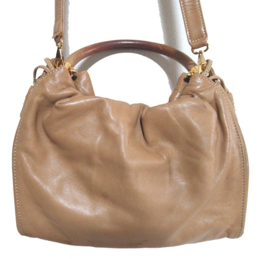 LOEWE（ロエベ） 良品 フラメンコ アナグラム ナッパレザー 2WAY 