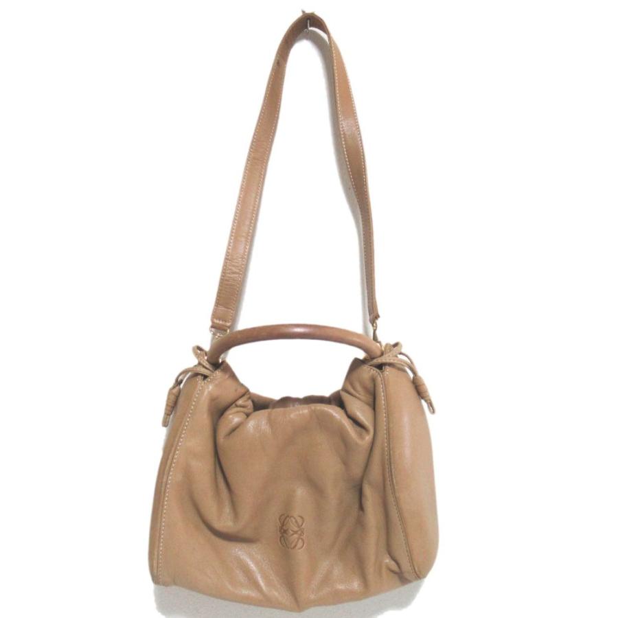 LOEWE（ロエベ） 良品 フラメンコ アナグラム ナッパレザー 2WAY