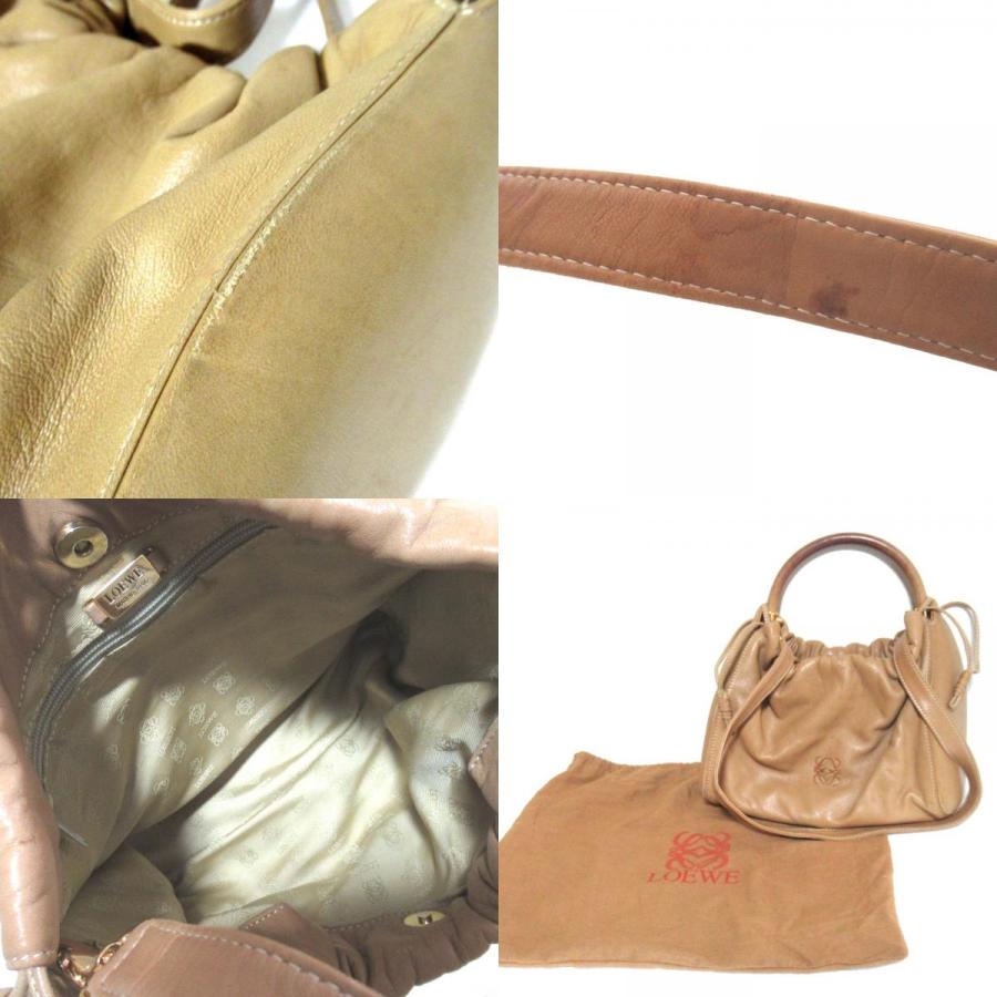 LOEWE（ロエベ） 良品 フラメンコ アナグラム ナッパレザー 2WAY