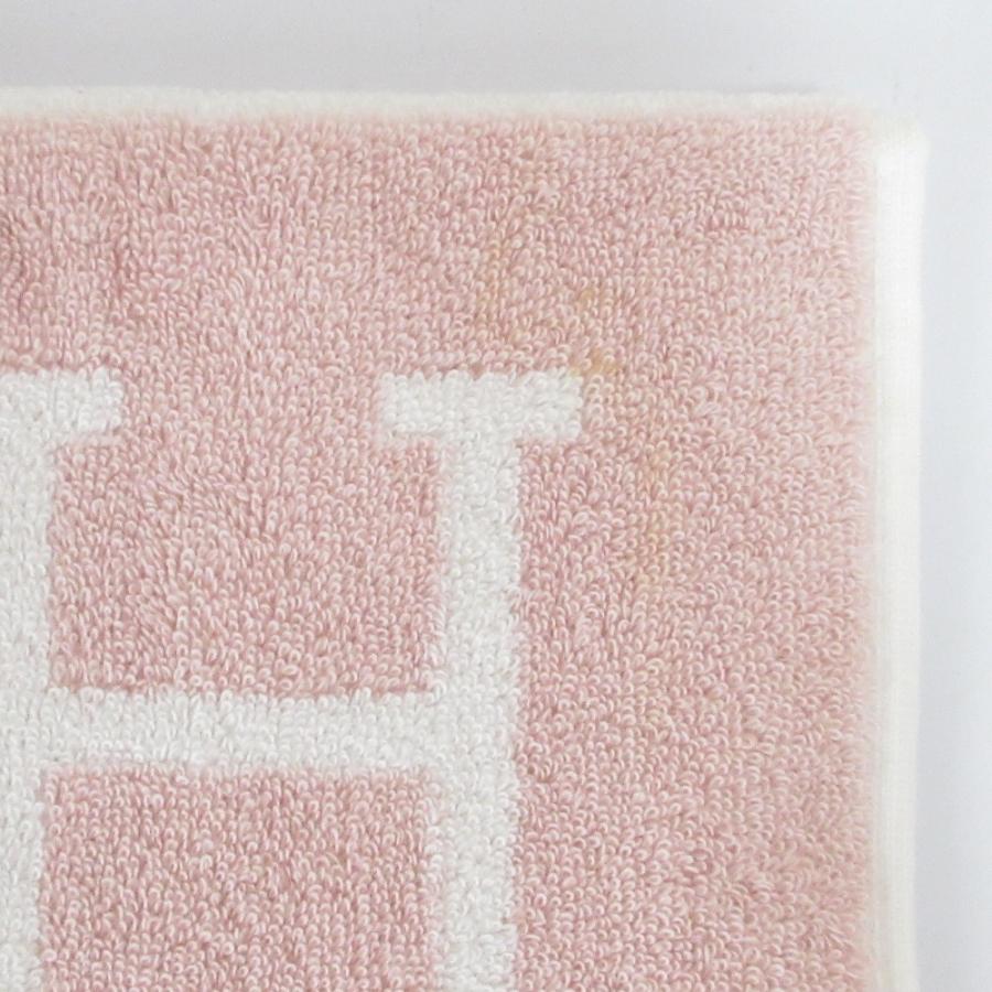 新品未使用　Hermes エルメス アヴァロン ハンドタオル ピンク ×ホワイト HERMES（エルメス） 未使用 Avalon アヴァロン ハンドタオル ピンク