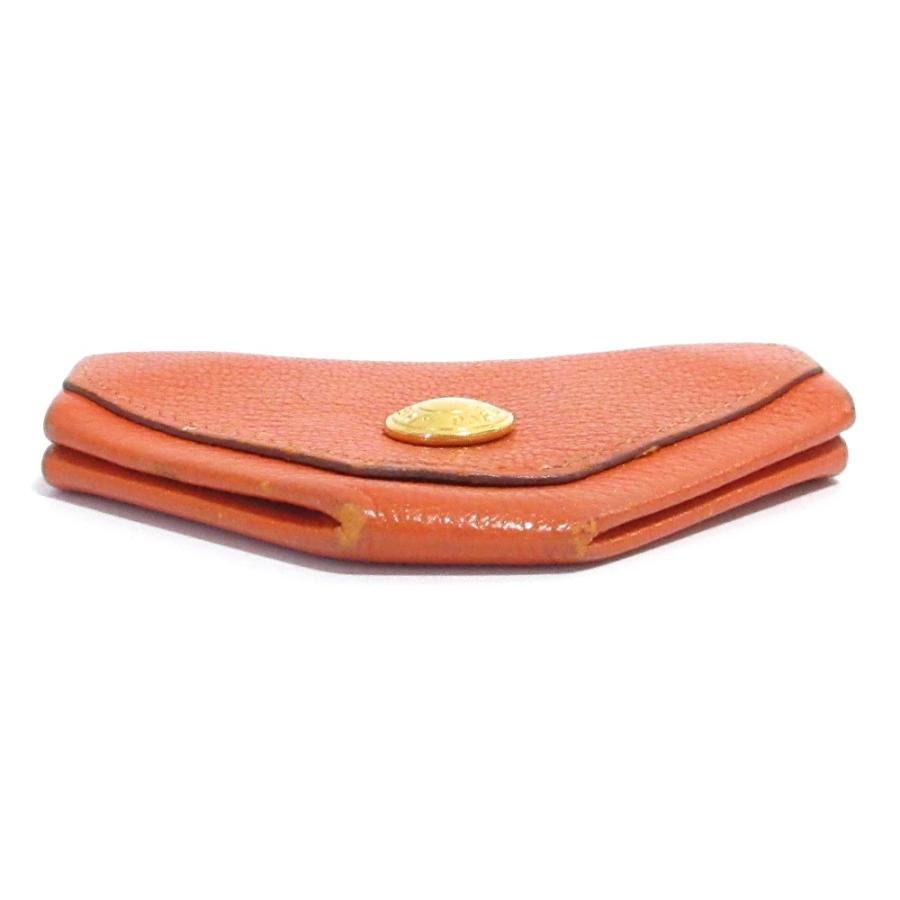 HERMES エルメス オレンジ レザー ケース ヴァンキャトル 良品 HERMES エルメス ヴァンキャトル コインケース オレンジ