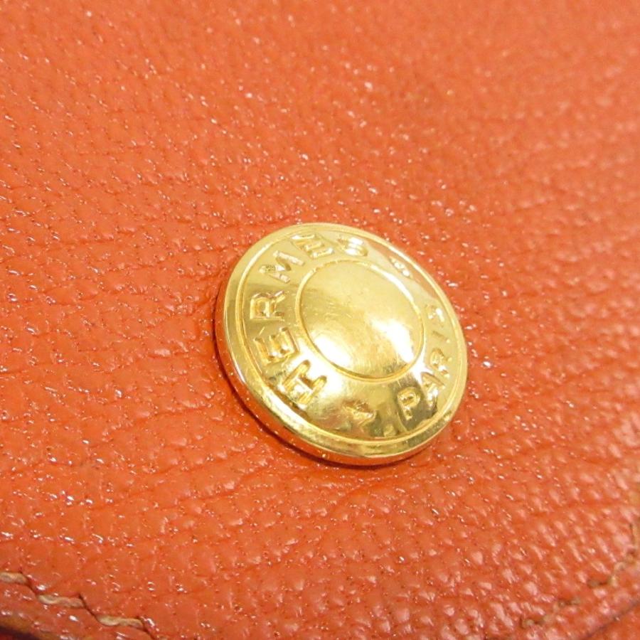 HERMES（エルメス） 良品 ヴァンキャトル コインケース オレンジ 