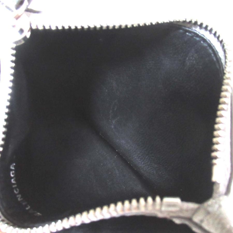 即完御免　バレンシアガ　シルバー ラメ フラグメントケース 財布 ロゴ BALENCIAGA - 即完御免 バレンシアガ シルバー ラメ フラグメント