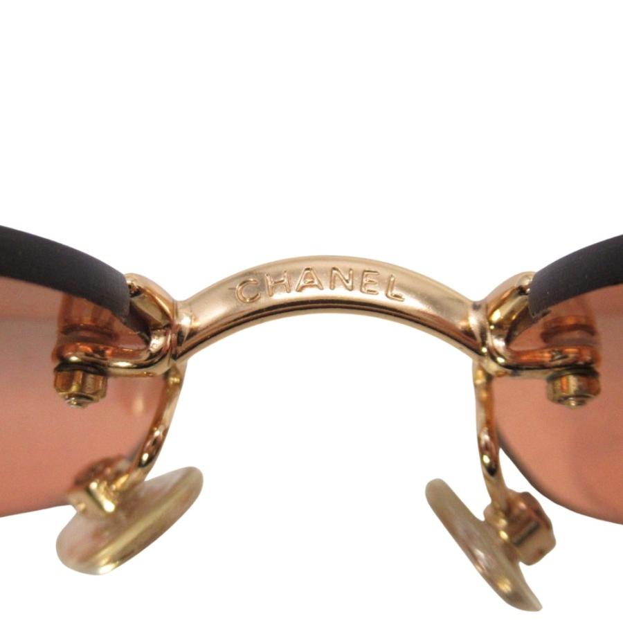 CHANEL（シャネル） 美品 4017 ココマーク リムレス サングラス ミラー
