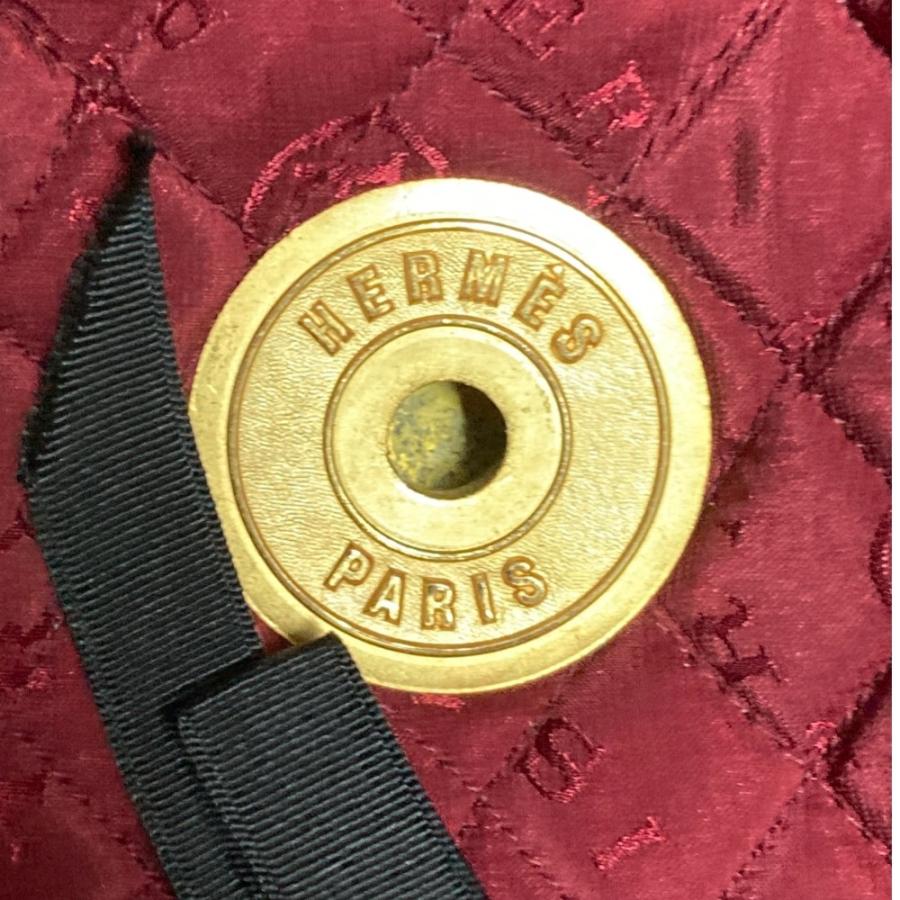 美品 HERMES エルメス ベルベット 乗馬用 ヘルメット ボルドー レディース 古着 中古_6