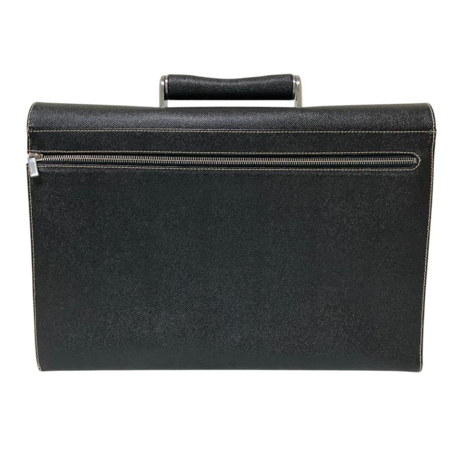 【未使用保管品】ポルシェデザイン ビジネスバッグ レザー ブラック 二室 PORSCHE DESIGN（ポルシェ デザイン） 美品 レザー ブリーフケース