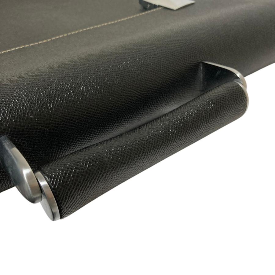 【未使用保管品】ポルシェデザイン ビジネスバッグ レザー ブラック 二室 PORSCHE DESIGN（ポルシェ デザイン） 美品 レザー ブリーフケース