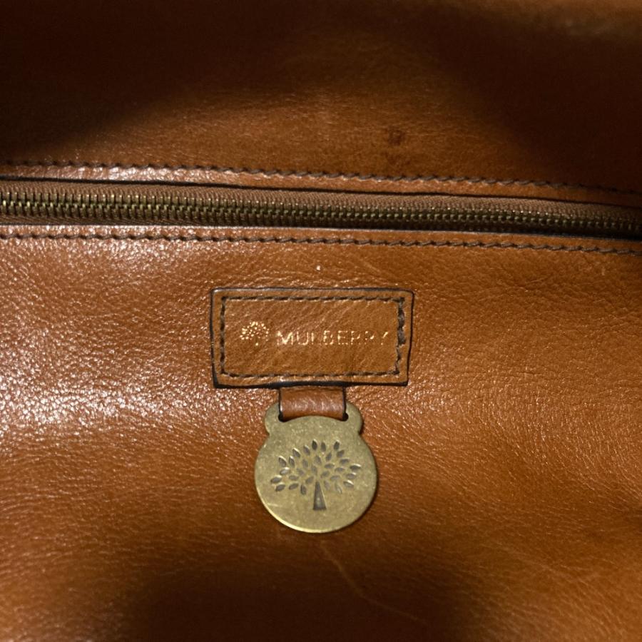 Mulberry（マルベリー） 良品 編み込みレザー トートバッグ ブラウン