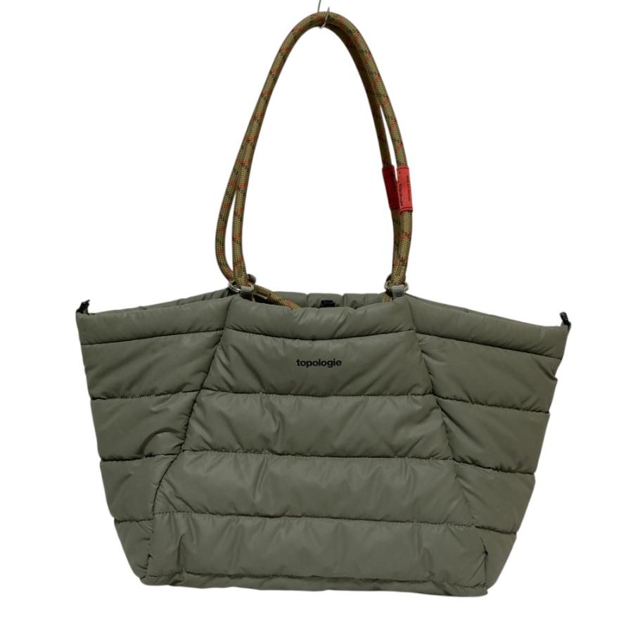 Topologieトポロジー トMarche Tote Large ートバッグ緑 Topologie（トポロジー） 良品 Marche Tote 2WAY トートバッグ カーキ