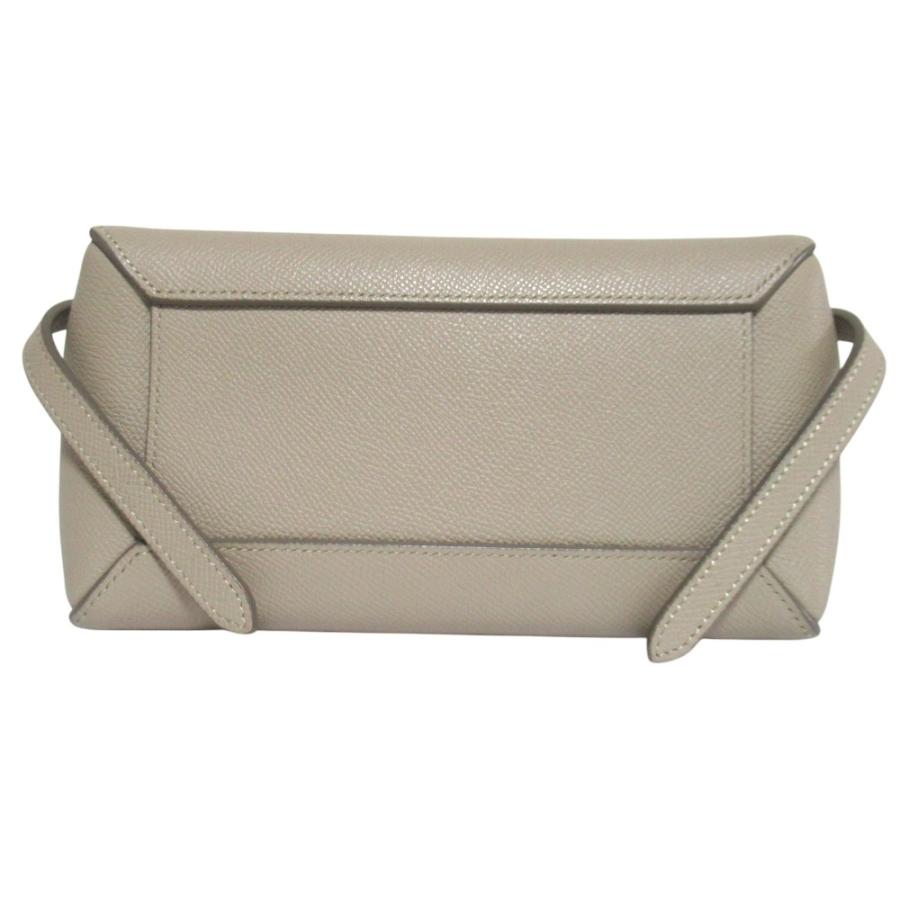 美品 CELINE セリーヌ ベルトバッグ ナノ 2WAY ハンドバッグ ショルダーバッグ グレージュ レディース 古着 中古 USED CELINE（セリーヌ） 美品 ベルトバッグ ナノ 2WAY ハンドバッグ