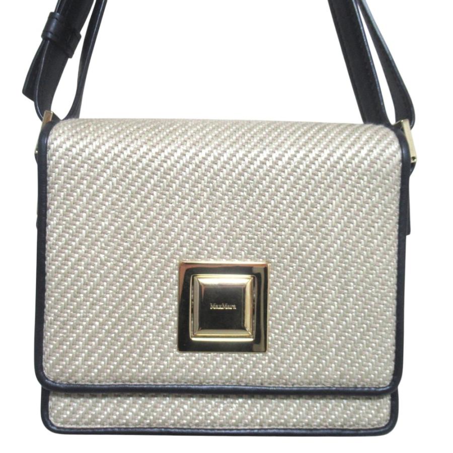 Max Mara（マックスマーラ） 美品 Small MM クロスボディ フラップ 
