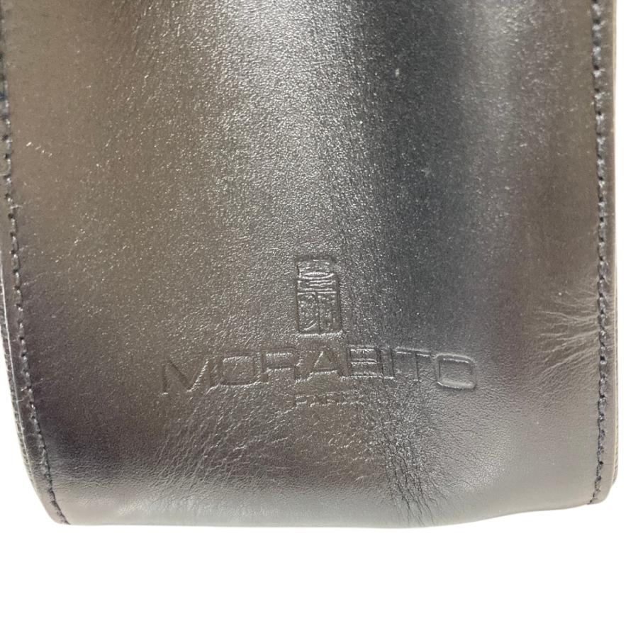 美品 MORABITO モラビト メルクルディ レザー ハンドバッグ フォーマル ブラック レディース 古着 中古_6