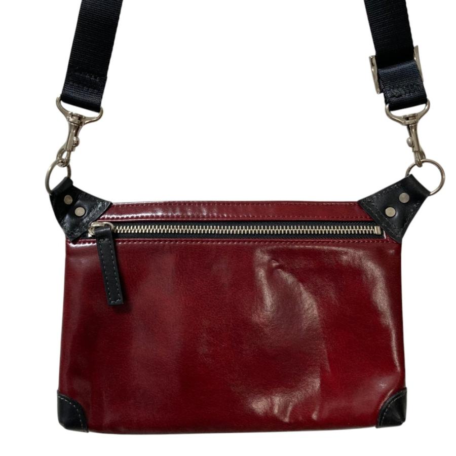 良品 Jean Paul GAULTIER ジャンポールゴルチエ フロントロゴポケット ショルダーバッグ レッド系×ブラック レディース 古着 中古 USED Jean Paul Gaultier（ジャンポール・ゴルチエ） 良品 フロントロゴ