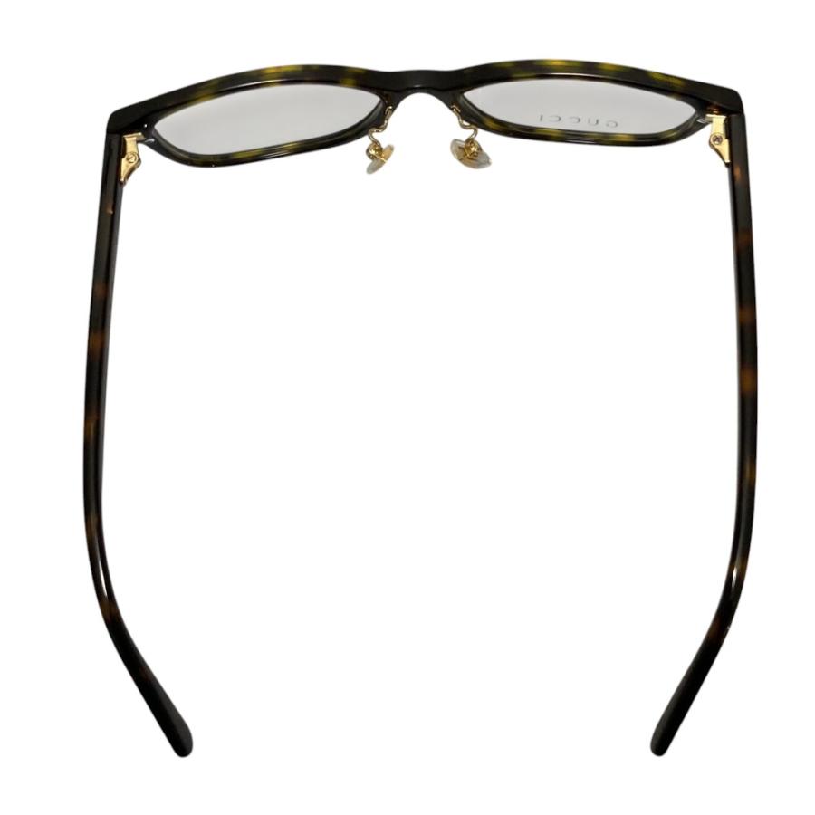 新品同様 GUCCI グッチ べっ甲柄 眼鏡 メガネフレーム GG0931OJ マーブルブラウン 仮レンズ レディース 古着 中古 USED GUCCI（グッチ） 新品同様 べっ甲柄 眼鏡 メガネフレーム GG0931OJ
