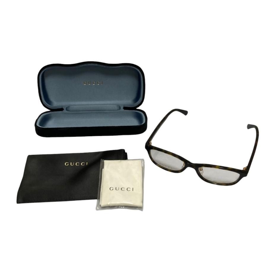 新品同様 GUCCI グッチ べっ甲柄 眼鏡 メガネフレーム GG0931OJ マーブルブラウン 仮レンズ レディース 古着 中古 USED GUCCI（グッチ） 新品同様 べっ甲柄 眼鏡 メガネフレーム GG0931OJ