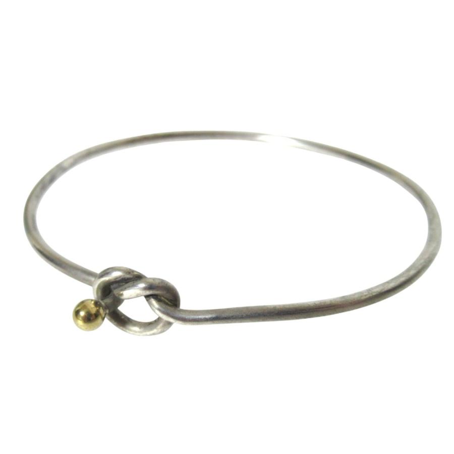 ティファニー バングル ラブノット シルバー925×ゴールド750 ブレスレット TIFFANY&Co.（ティファニー） 良品 Tiffany&Co ヴィンテージ