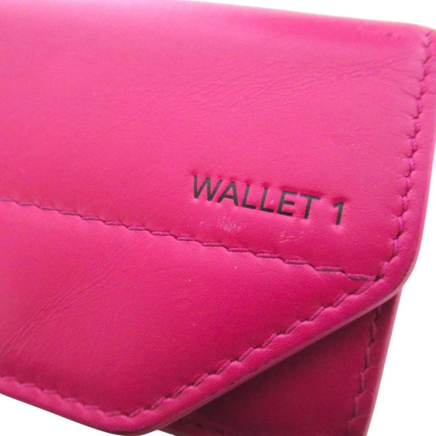 新品未使用品　バレンシアガ　ピンク　ミニ財布　レザー BALENCIAGA（バレンシアガ） 良品 ETUI MINI WALLET 1 コンパクト