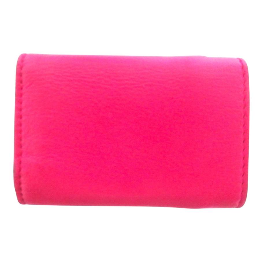 BALENCIAGA バレンシアガ 財布 ペーパーミニウォレット ピンク BALENCIAGA（バレンシアガ） 良品 ペーパー ミニウォレット コンパクト