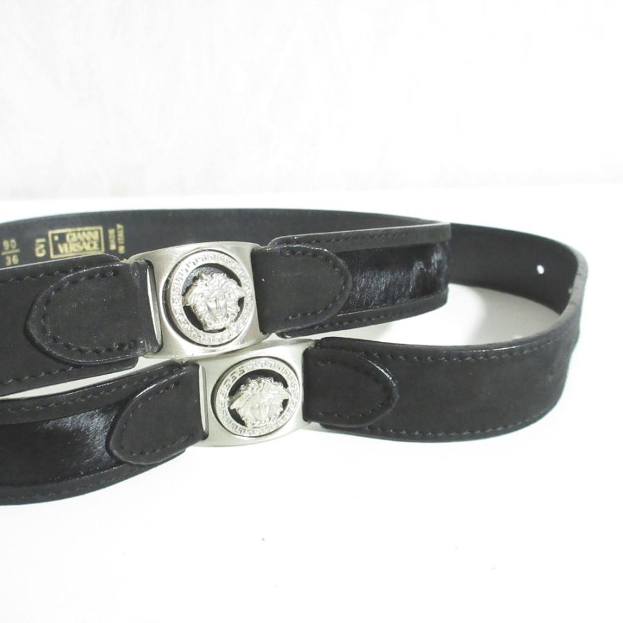 GIANNI VERSACE 美品 ジャンニヴェルサーチ メデューサ金具 ハラコ